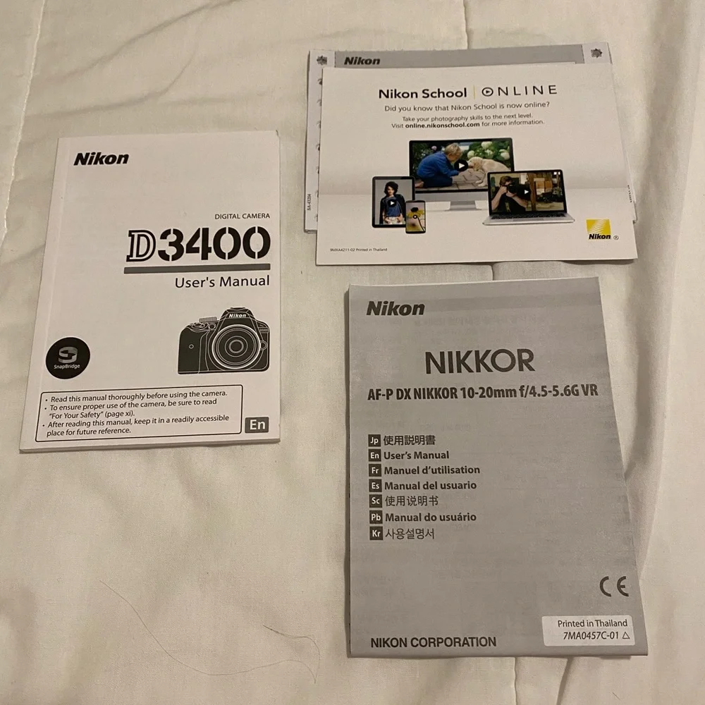 Nikon D3400 Black with 18-55mm Lens